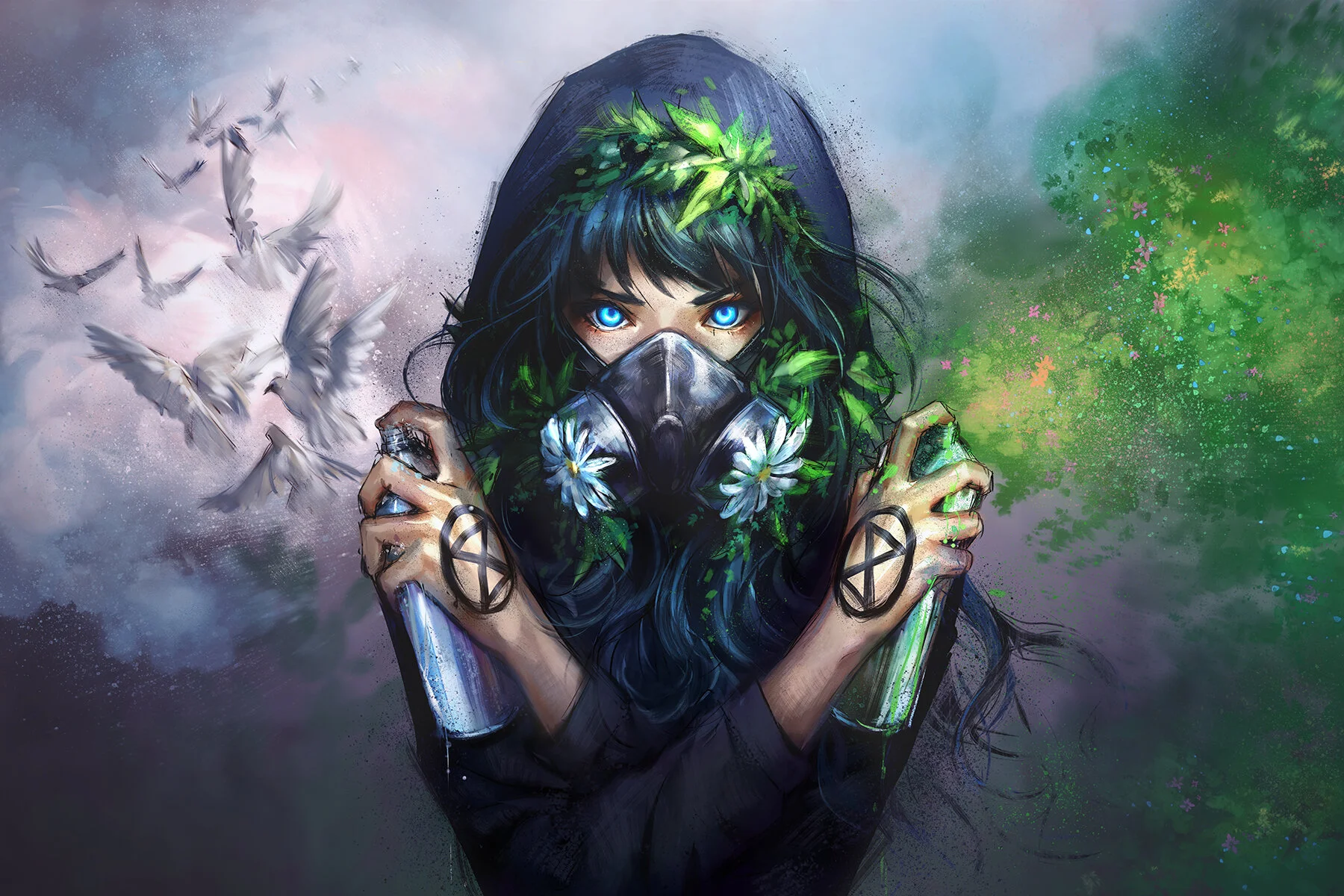 Masks - Postcard collection of 6 — Yuumei